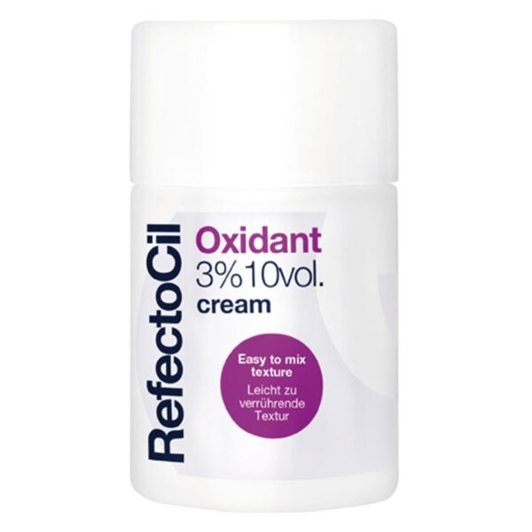RefectoCil Oxidant Creme används tillsammans med Refectocils krämfärger för att färga ögonbryn och fransar