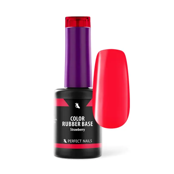 Color rubber base gel – Strawberry 8 ml