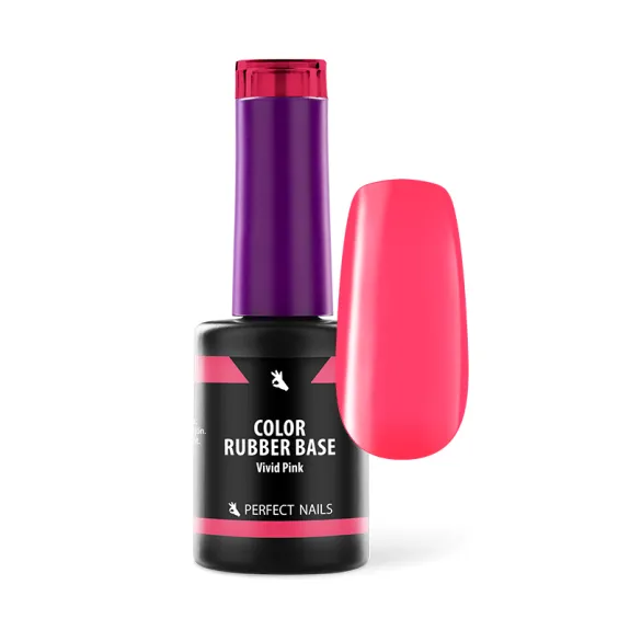 Color rubber base gel – Vivid pink 8 ml