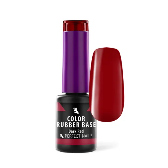 Color rubber base gel – Dark red 8 ml