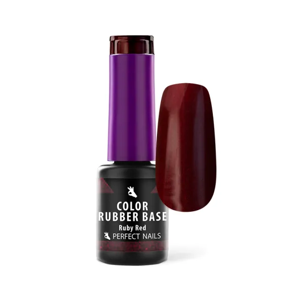 Color rubber base gel – Ruby red 8 ml