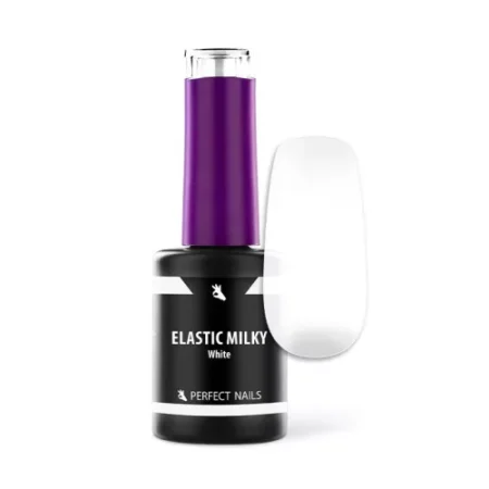 Elastic Milky White Gel – Flexibel, självutjämnande byggnadsgel med mjölkvit effekt. För nagelförstärkning & förlängning.
