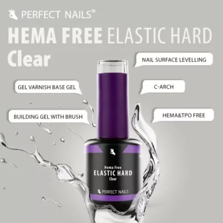 HEMA-fri gel polish basgel i klar nyans för professionell nagelbehandling.
