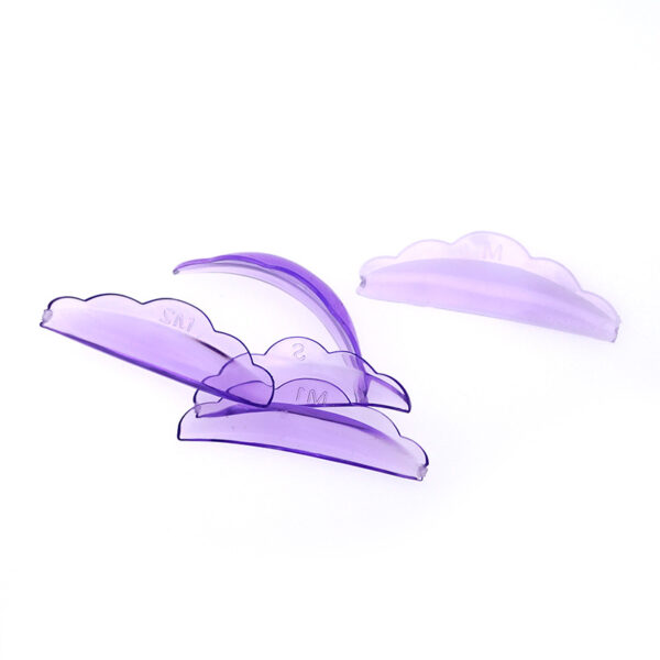 5 par Jelly Silicone Pads i silikon – självhäftande kuddar för lashlift & fransstylister.