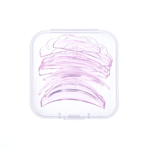 5 par Jelly Silicone Pads i silikon – självhäftande kuddar för lashlift & fransstylister.